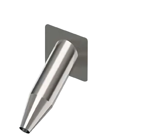 Canhão de parede LANA aço inox A316L