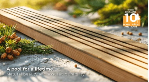 Gre Houten zwembad Sunbay Mango rechthoekig 618 cm x 320 cm x 130 cm