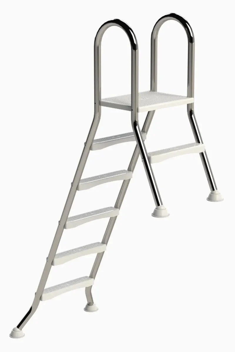 IDEAL A-frame RVS Zwembadtrap 1 + 5 treden – AISI 304