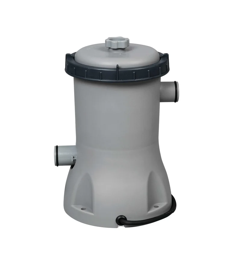 Bestway Power Steel Zwembad Set Ovaal Grijs 427 cm x 250 cm x 100 cm
