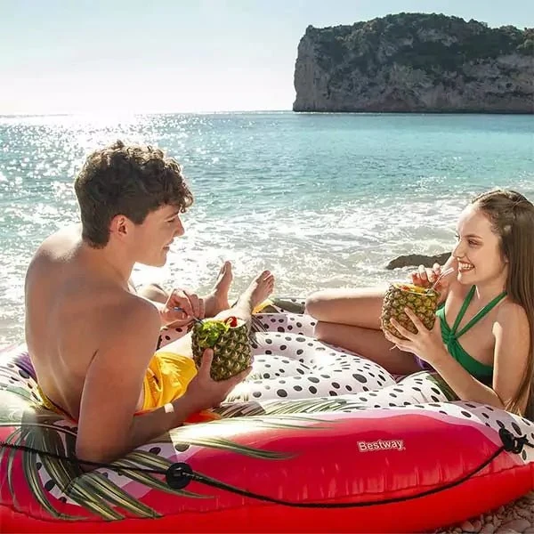 Bestway Luchtbed Fruits of Paradise Island – 2-Persoons Tropisch Zwemparadijs