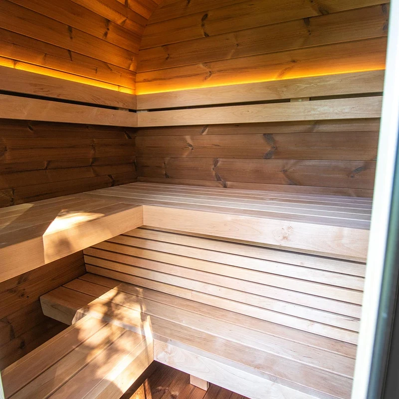 Holl's Onyxia Cube Thermohout Sauna – Luxe buitensauna van premium ThermoWood®