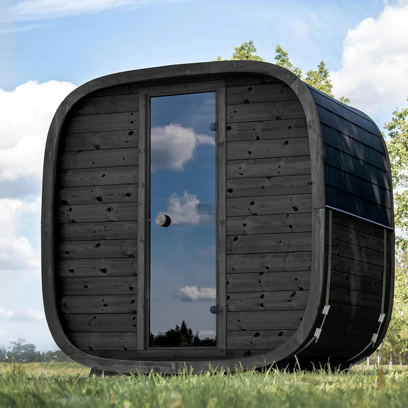 Holl's Onyxia Cube Thermohout Sauna – Luxe buitensauna van premium ThermoWood®