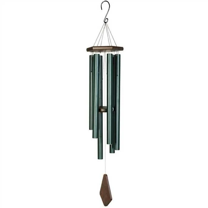Carillon à vent éolien d'extérieur - PREMIERE GRANDE AIRS FORÊT VERT - 106CM - Top Qualité