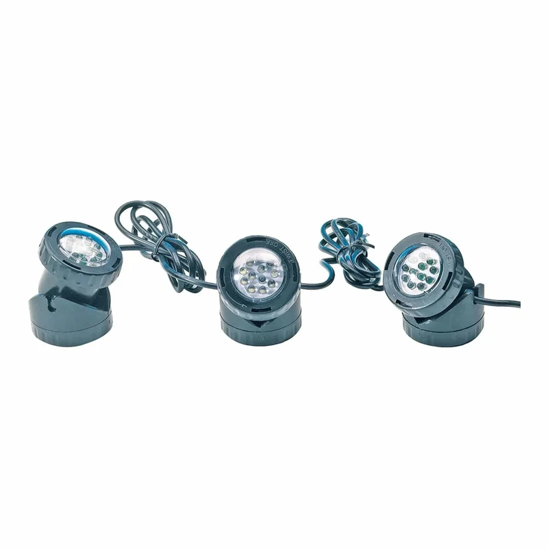Kit 3 spots LED bassin et jardin Heissner U130-T