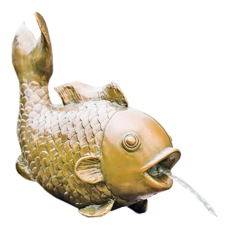 Statue de Bassin Poisson Décoratif 43 cm
