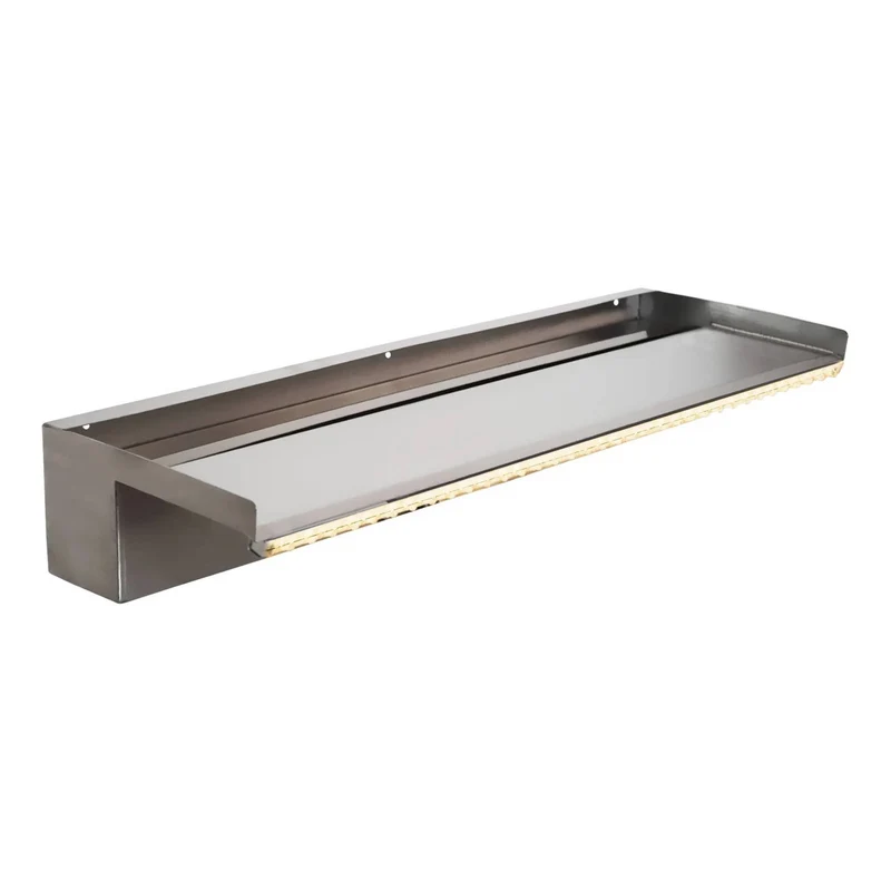 Bord de Déversoir en Inox avec LED 60 cm