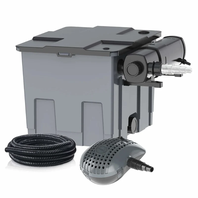 Set de Filtration pour Bassin 3300 l/h avec Lampe UV 18W