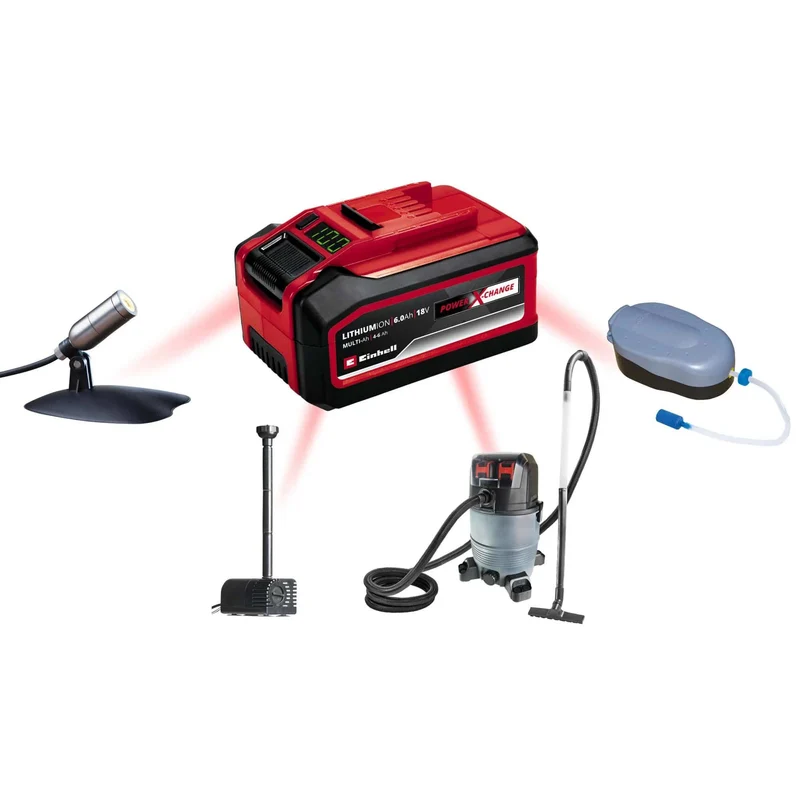 Heissner Akku Teichschlammsauger "Power-X-Change", 36V, 500W, 35L