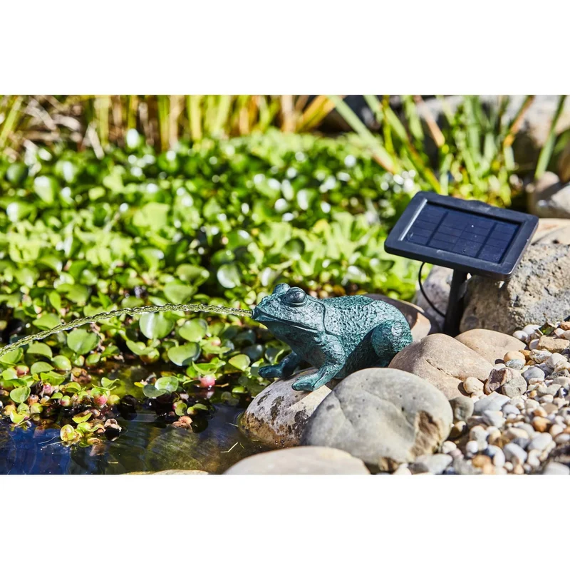 Gargouille Grenouille Kit Solaire - Avec Pompe & Panneau Solaire - 250L/H