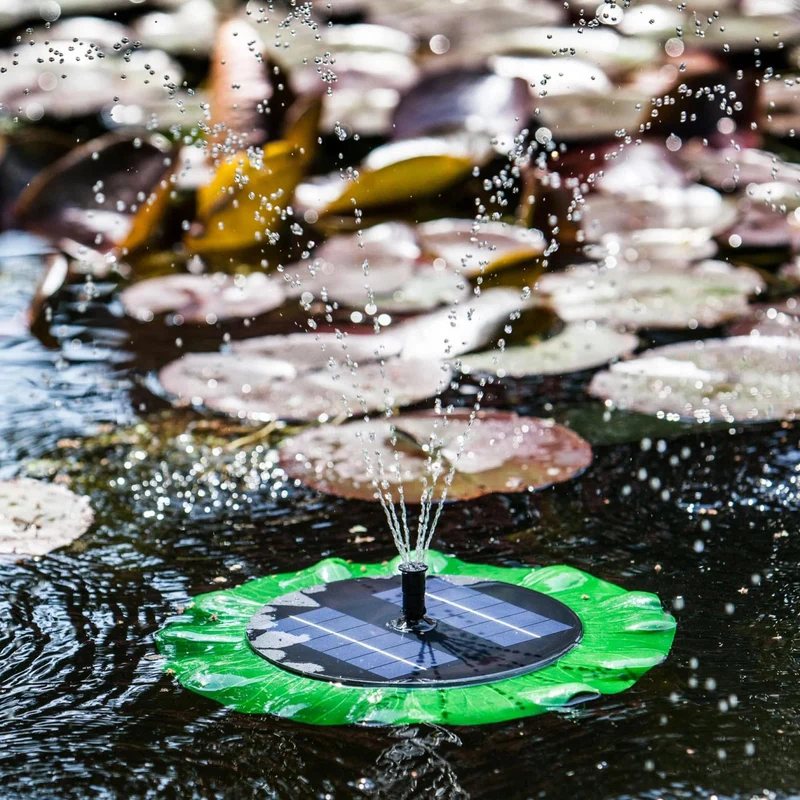 Heissner SPF-150 - Pompe Fontaine Solaire Flottante - Nénuphar Fontaine Flottant