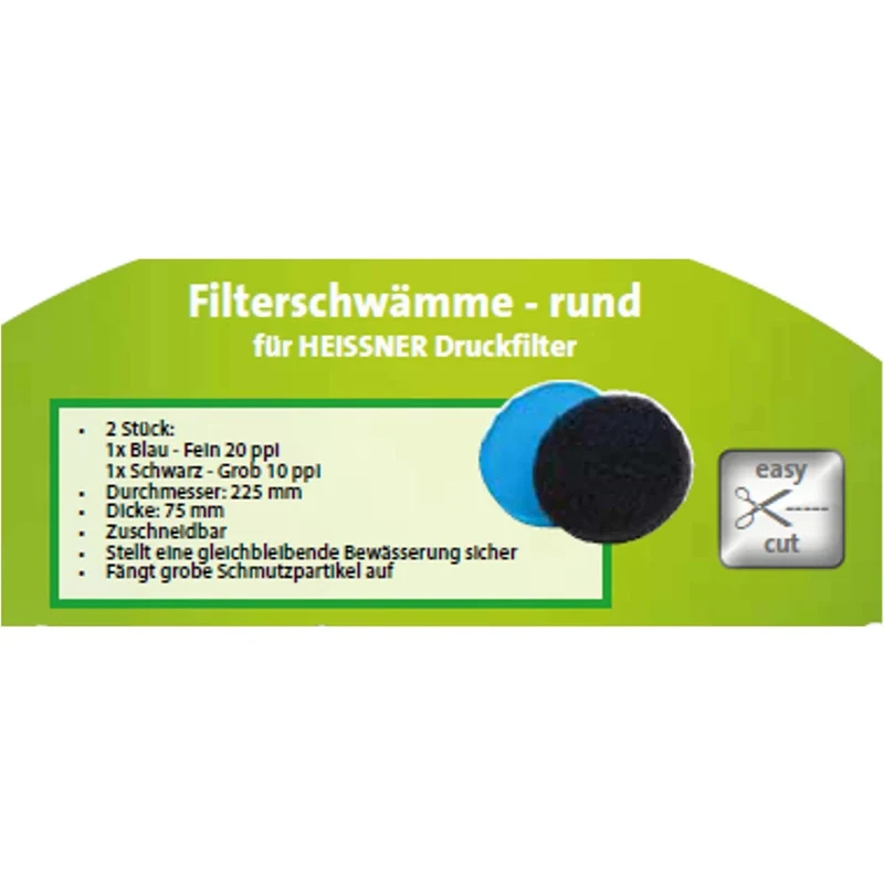 Éponges de Remplacement Rondes pour Filtre HLF4000 et WWF4100