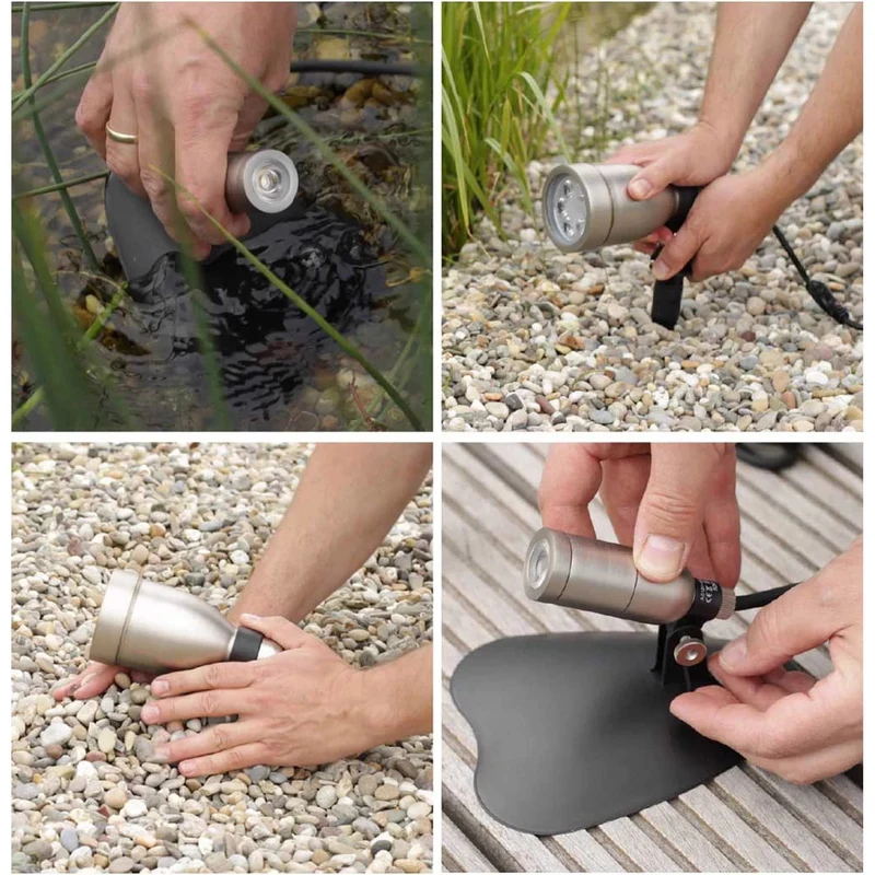 Heissner Spot LED Smart Light 1 Watt Noir – Éclairage Intelligent pour Bassin et Jardin