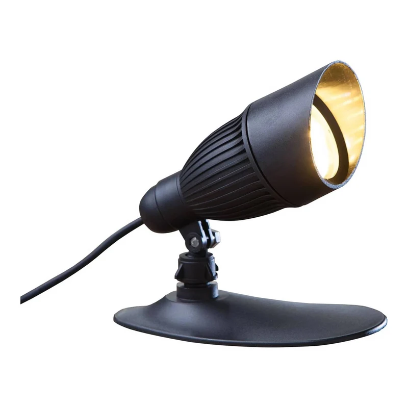 Heissner Spot LED Smart Light 9 Watt Noir – Éclairage Haute Puissance pour Bassin et Jardin