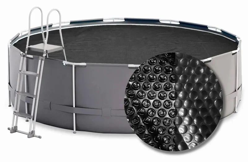 W'eau Premium solar cover rond - 360 cm (zeilmaat 354) - Zwart