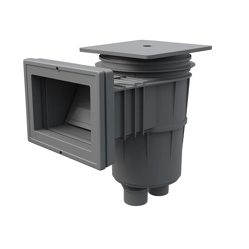 Astralpool - Skimmer 17,5L de boca estándar con tapa cuadrada para piscina con liner y prefabricada