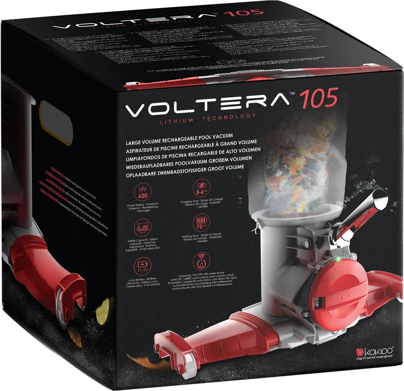 Kokido Draadloze & Oplaadbare Zwembadstofzuiger 'Voltera 105'