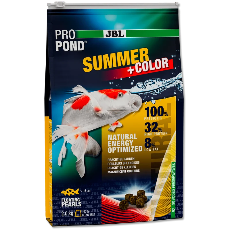 JBL ProPond Summer+Color - 6L/2kg - Aliment d’été pour carpes koïs et autres poissons de bassin