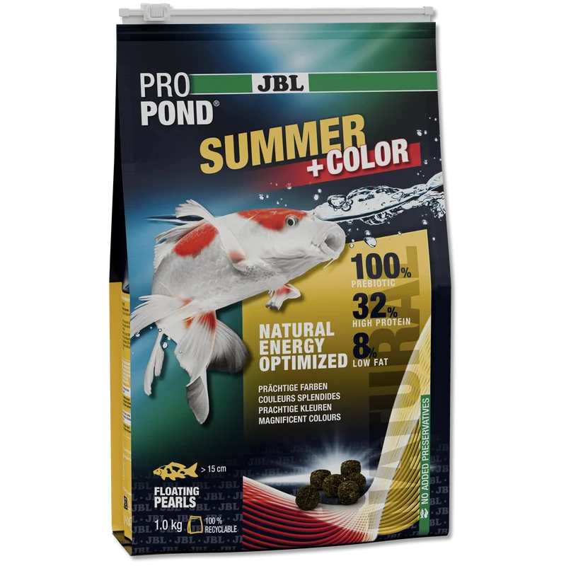 JBL ProPond Summer+Color - 3L/1kg - Aliment d’été pour carpes koïs et autres poissons de bassin