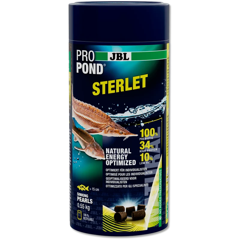 JBL ProPond Sterlet - 1L/0.55kg - Aliments 4 saisons pour esturgeons et sterlets en bassin
