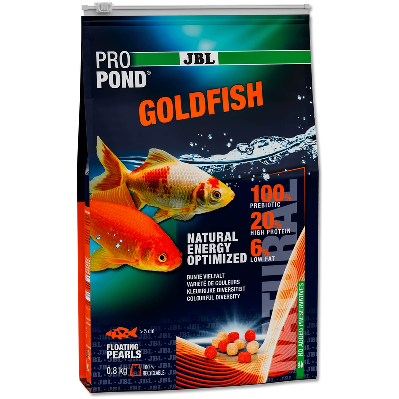 JBL ProPond Goldfish Poissons rouges - 6L/0.8kg -Aliment 4 saisons pour poissons rouges et queues de voile