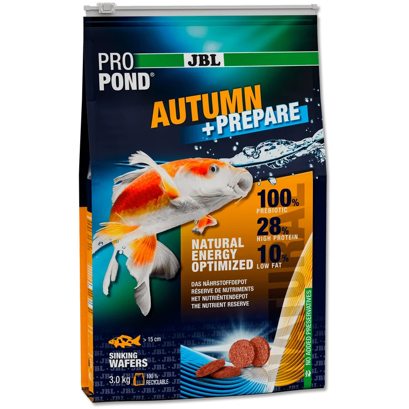 JBL ProPond Autumn+Prepare - 6L/3kg - Aliment d’automne pour carpes koïs et autres poissons de bassin