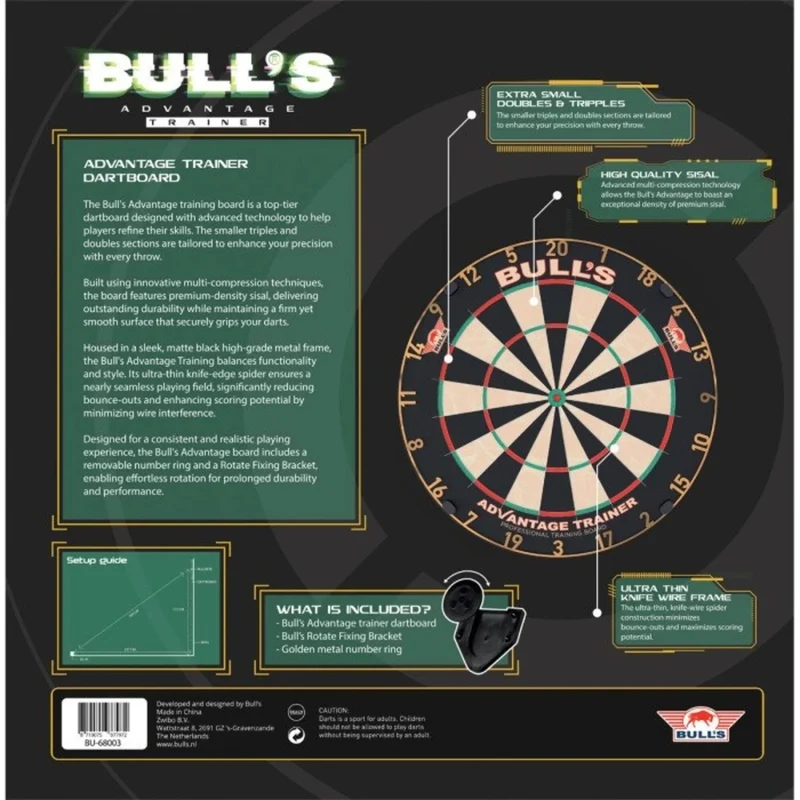 Bull's Advantage Trainer - Professioneel Dartbord