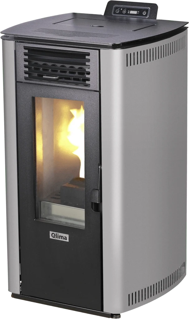Qlima Pelletkachel Fiorina 90 S-Line – 9 kW, Grijs
