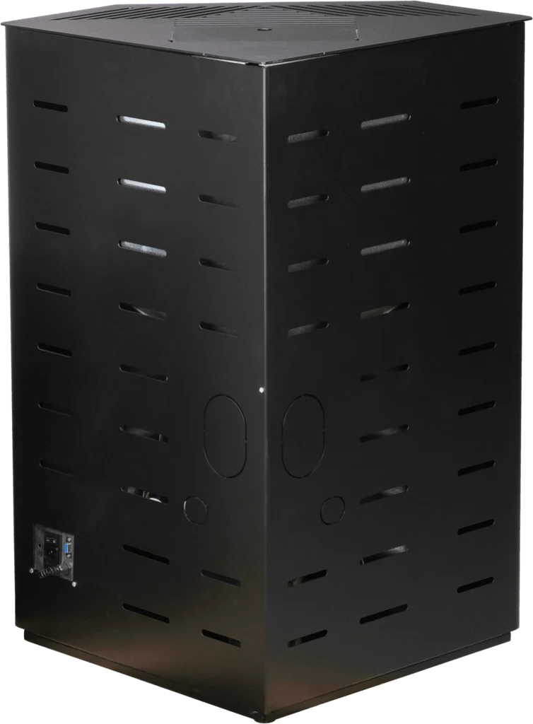 Qlima Pelletkachel Isotta 94 S-Line 9,84 kW – Hoekmodel, Zwart