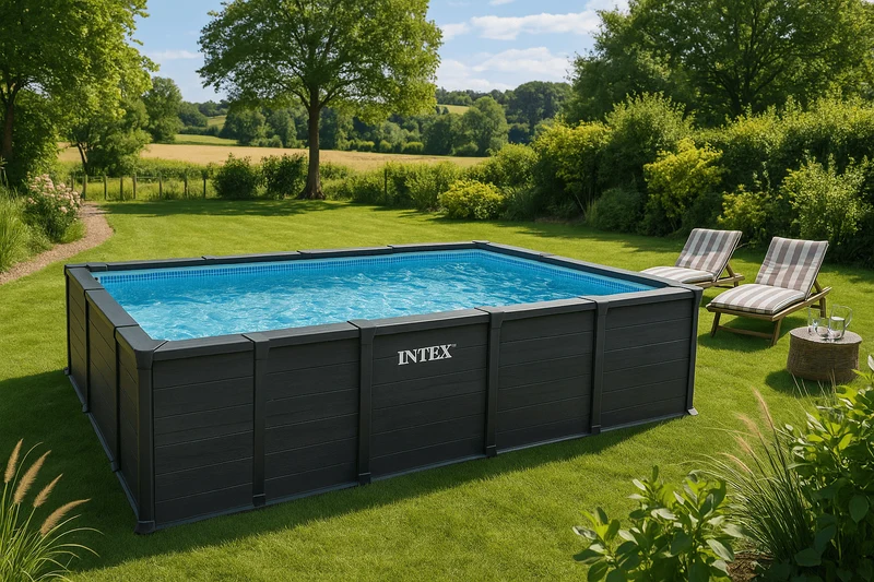 Intex Graphite Panel Pool 600 cm x 300 cm x 124 cm