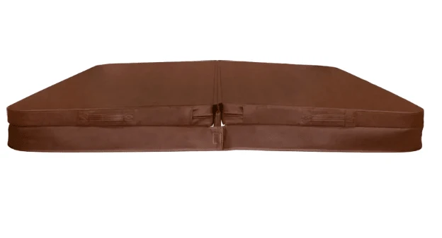 W'eau spa cover 230 x 230 cm - Bruin - radius 18 cm