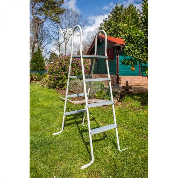 Gre - Escalera piscina elevada con plataforma 120-132 cm ET1213