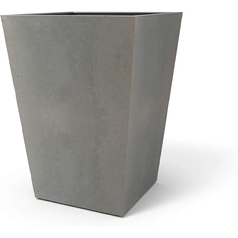Keter - Maceta de jardín betón cuadrada efecto hormigón 40 cm gris