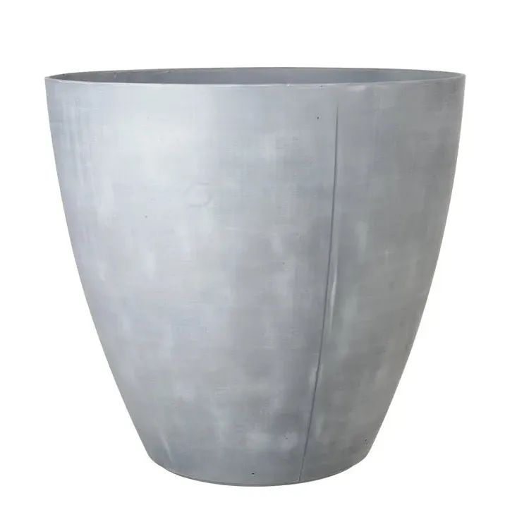 Keter - Maceta de jardín Betón redonda efecto hormigón 53 cm gris