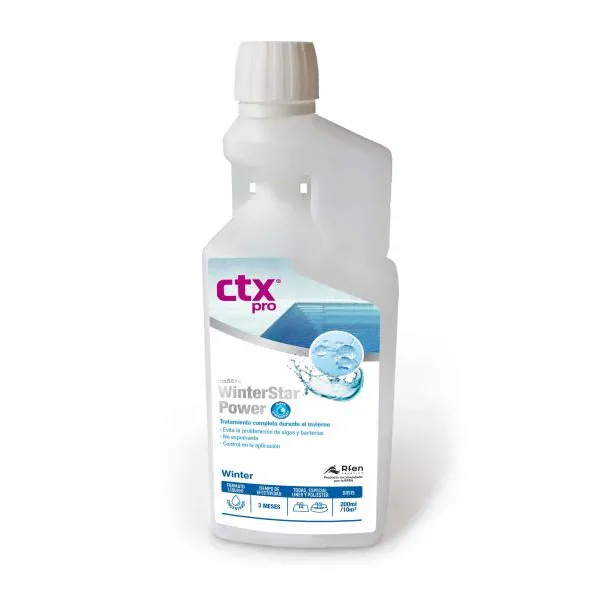 CTX 551C WinterStar Power 1L - Traite jusqu'à 100M³ - Produit d’hivernage piscine concentré – Anti-algues & anti-calcaire