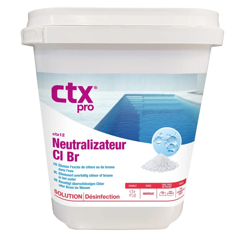 CTX - Neutraliseur de chlore / brome - 6KG - Élimine l’excès de chlore ou de brome résiduel
