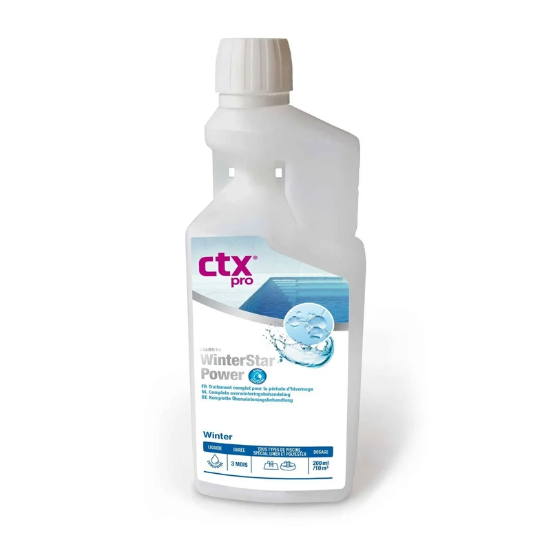 CTX Winterstar + SuperPower - 5 litres - Produit d'hivernage concentré pour piscines classiques