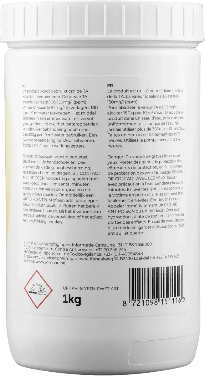 W'eau TA- Alkaliteit - 1 kg