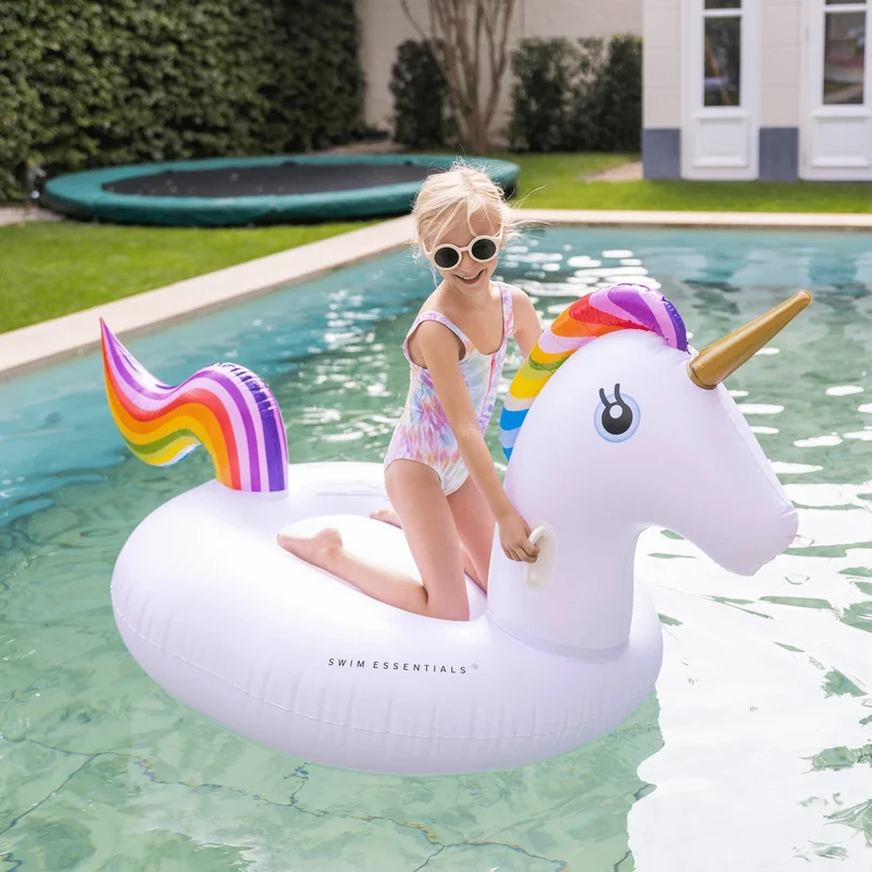 Swim Essentials - Dreamscape | Witte Opblaas Eenhoorn XXL