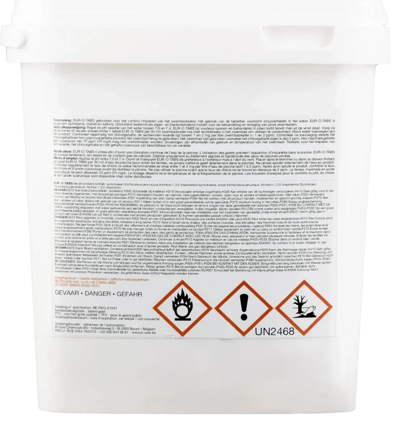W'eau kleine chloortabletten 20 grams - 5 kg