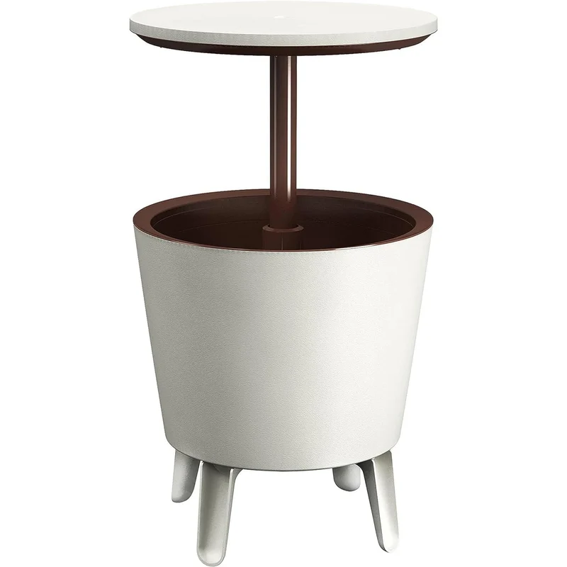 Keter - Nevera de jardín Cool Bar crema y chocolate