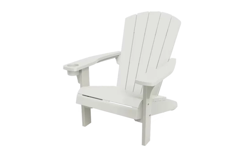 Keter - Silla de exterior Alpine Adirondack blanco