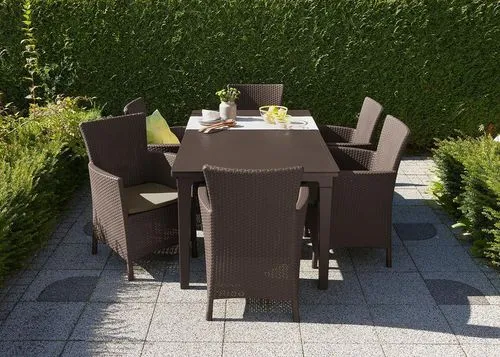 Keter - Sillón de exterior Iowa marrón
