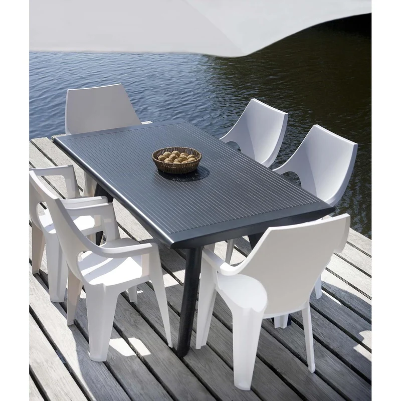 Keter - Silla de exterior Dante High Back blanco