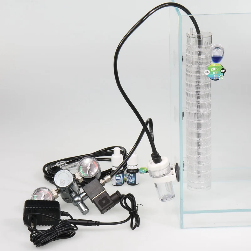 JBL PROFLORA CO2 ADVANCED SET V - Kit de fertilisation au CO2, avec 2 manomètres et coupure nocturne