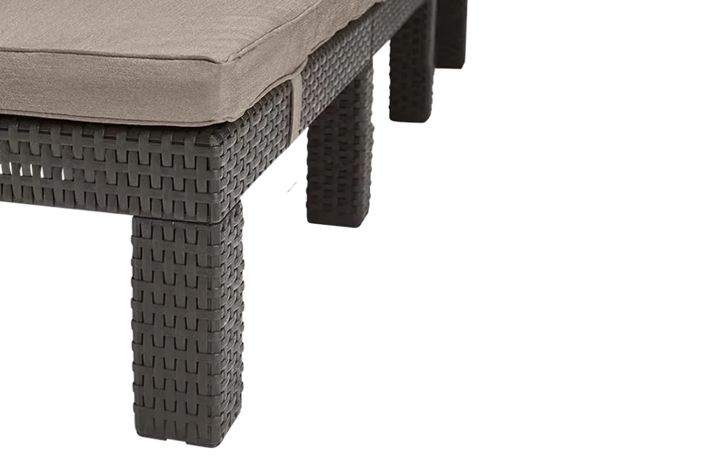 Keter - Tumbona de exterior Daytona Deluxe marrón