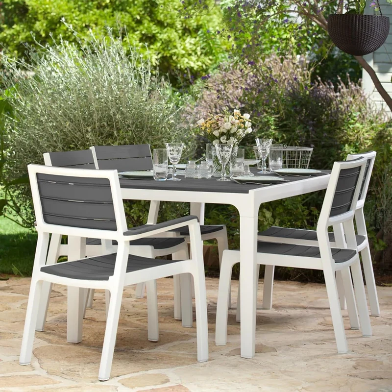 Keter - Mesa de comedor de exterior Harmony beige