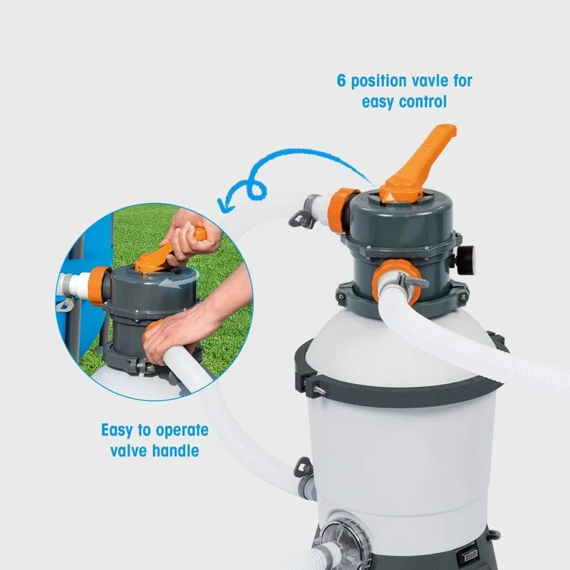 Bestway – Flowclear depuradora de arena (3.028 L/h) para piscinas elevadas