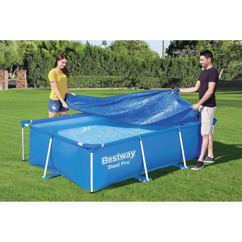 Bestway - Cobertor de verano rectangular para piscina desmontable
