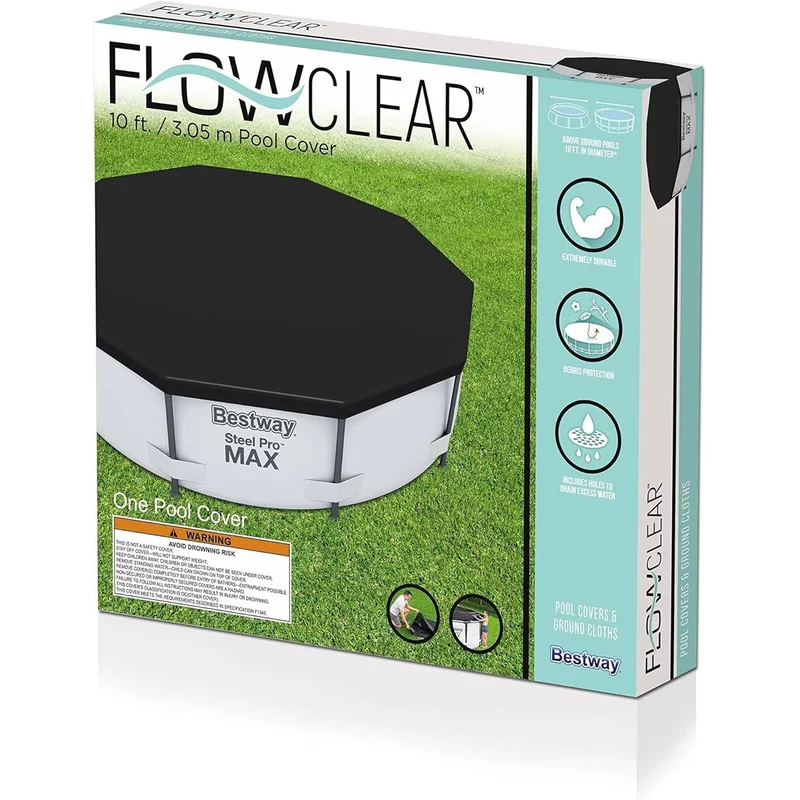 Bestway - Cobertor de invierno circular para piscina desmontable